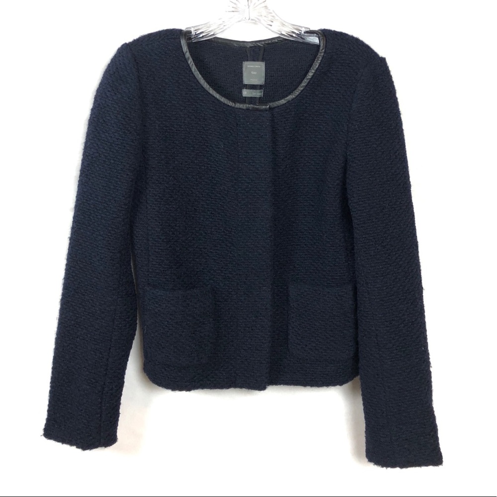 GAP Navy Blue Boucle Jacket